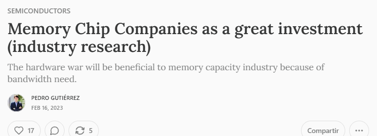 Captura del post de Micron en Gutiérrez Capital Research